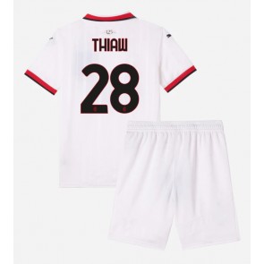 AC Milan Malick Thiaw #28 Dětské Venkovní dres komplet 2024-25 Krátký Rukáv (+ trenýrky)